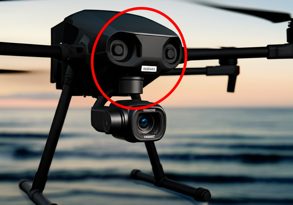 Matrice 350 RTK drone showing serial number location